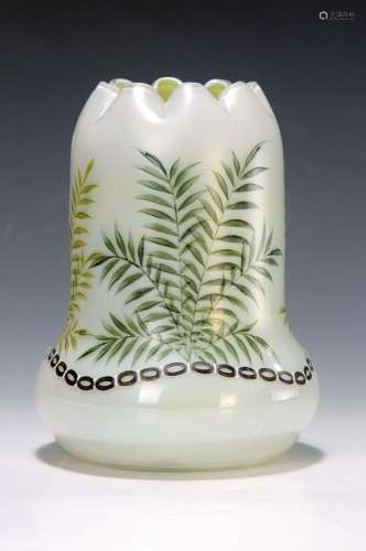 vase, probably Regenhütte, around 1900, opaline