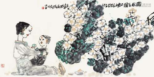 杨晓阳（b.1958） 2005年作 独好春风 镜心 设色纸本