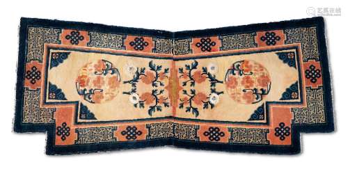 清中期 蒙古马背毯
