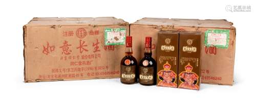 2000年产北京同仁堂“如意长生酒”（大瓶装）二箱