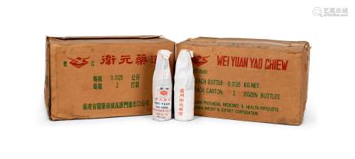 80-90年代产出口装鹭江牌“卫元药酒”（二箱）