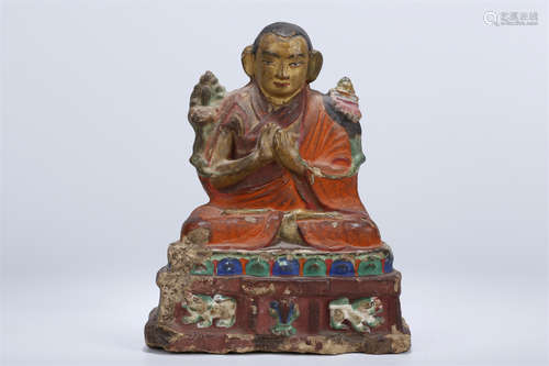 A Clay Tsha-Tsha of Guru Buddha.