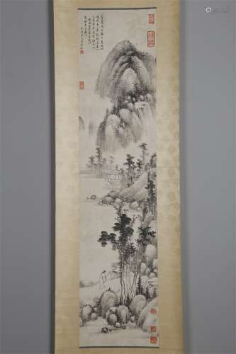 A Landscape Painting by Wang Shimin.