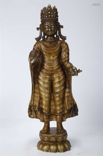 An Alloy Copper Sakyamuni Buddha Statue.