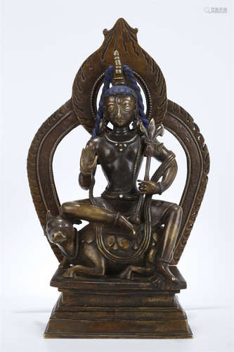 An Alloy Copper Dakini Buddha Statue.