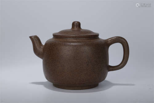 A Purple Clay Teapot.