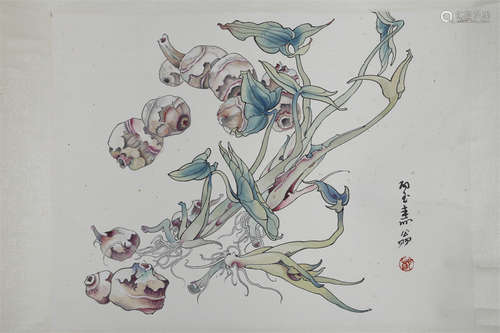 A Flowers&Plants Painting by Zheng Naiqiu.