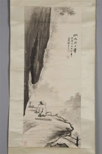 A Figure Story Painting by Zhang Daqian.