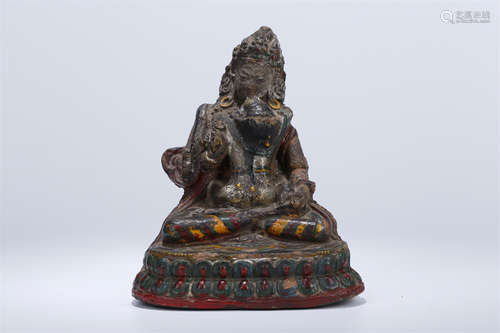 A Clay Tsha-Tsha of Mandkesvara Buddha.