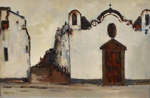 Rijlaarsdam, Jan (1911-2007) Dorp met kerkje in Portugal