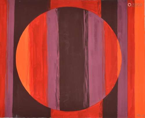 Peter, Geni (1908-1969) Abstract geometrische compostie 1969...