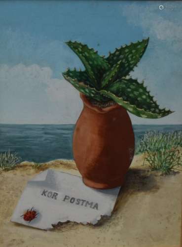 Postma, Kor (1903-1977) Cactus op strand