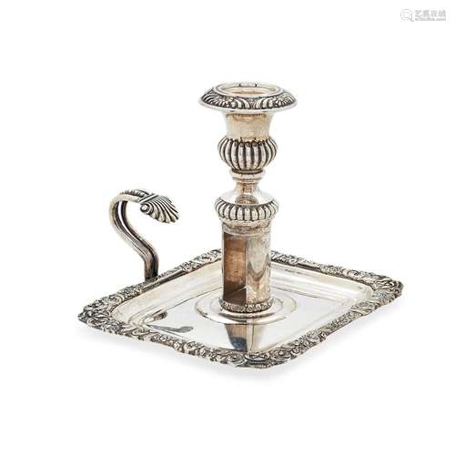 CUSI - A silver candle holder, Cusi, Italy 20th Century