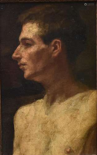 Larij, Roeland (1855-1922) Portret van mannelijk naakt