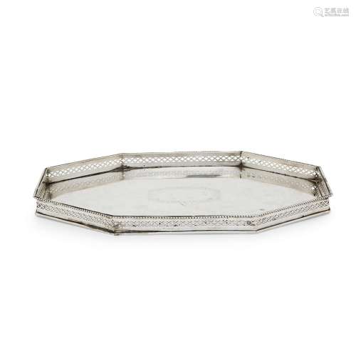 A silverplated tray