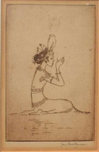 Poortenaar, Jan (1886-1958) Indonesische danseressen (2)