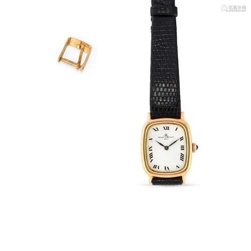 Baume & Mercier - A 18K yellow gold lady's wristwat...