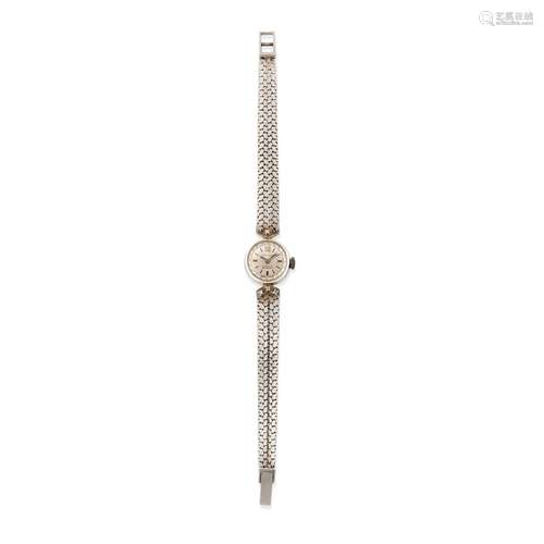 A 18K white gold and diamond lady's wristwatch