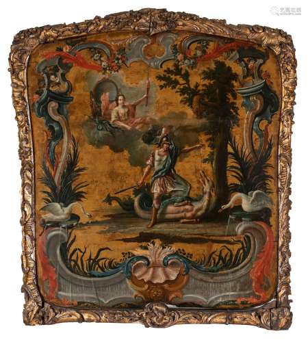 French or Spanish work; circa 1760. "Mythological Scene...