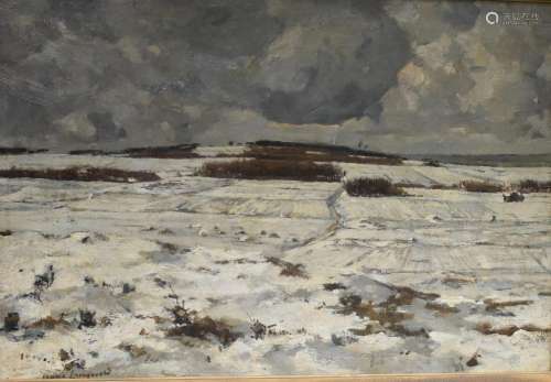 Langeveld, Frans (1876 77- 1939) Winterlandschap