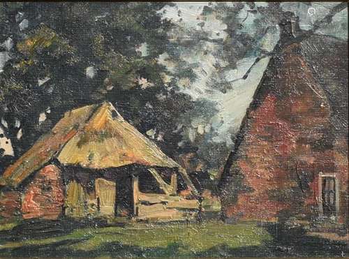 Koning, Edzard atelier van (1869 -1954) Drentse boerderij