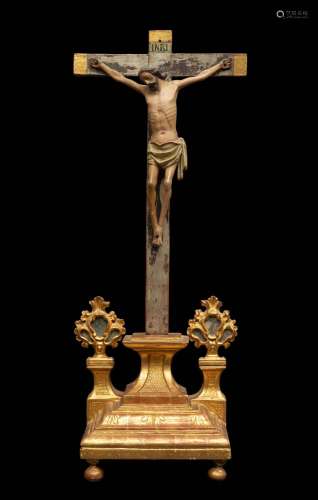 Spanish school of the XVI century. "Crucified Christ&qu...
