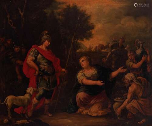 Italian school; ca. 1700. "The family of Darius before ...