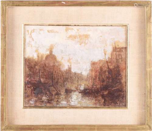 † Charles Horwood (1908-1975), impressionist style city scen...