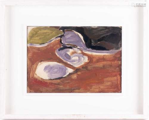 † Clifford Fishwick (1923-1997), ‘Abstract - Rocks’, oil on ...