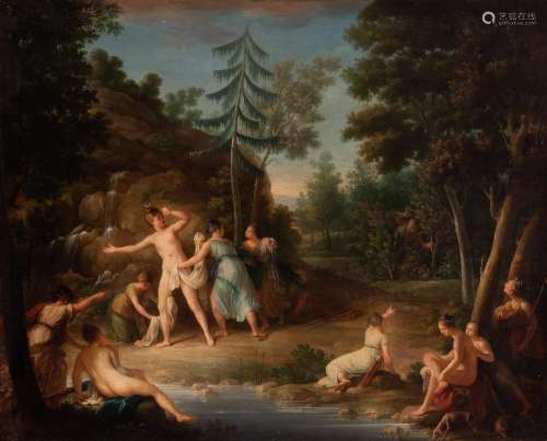 French or Spanish school; ca. 1815. "The Bath of Diana&...