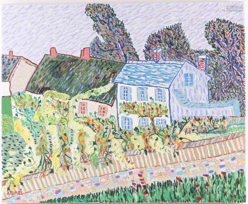 Iulian Atomei (contemporary), 'Vineyard Farmhouse at Sa...