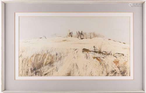 † Colin David Kent (b.1934), watercolour landscape, signed t...