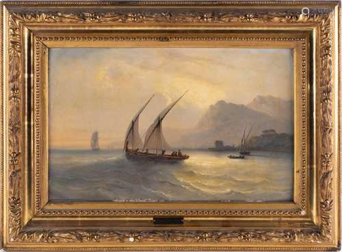 Jean Marie Auguste Jugelet (1805-1875) French, maritime seas...