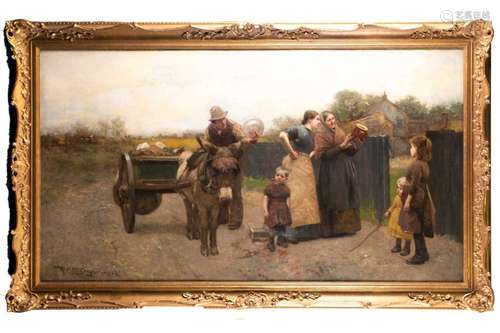 Robert McGregor RSA (1847-1922) Scottish, a large oil on can...