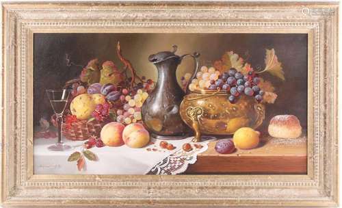 † Raymond Campbell (b.1956) British, a still life study of f...