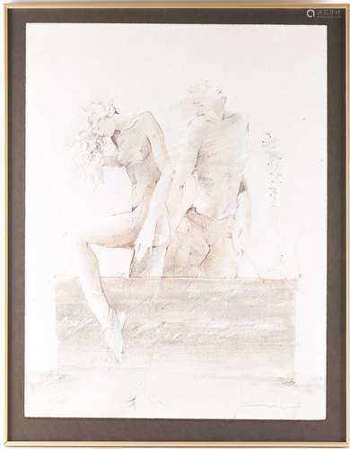 † Jurgen Gorg (b.1951) 'Die Hurde', signed lithogr...