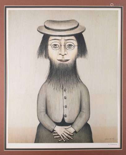 † Laurence Stephen Lowry (1887-1976), 'Woman with Beard...