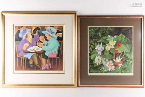 † Beryl Cook (1926-2008), two limited edition pencil signed ...