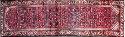 North West Persian blue ground long rug/ carpet runner with ...