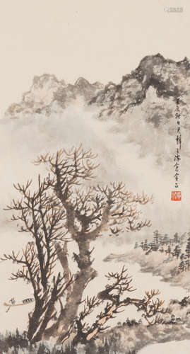 Chinese Landscape Painting by Huang Junbi