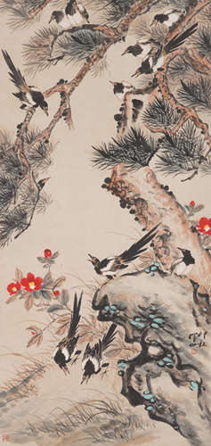 Chinese Bird-and-Flower Painting by Xiao Lang