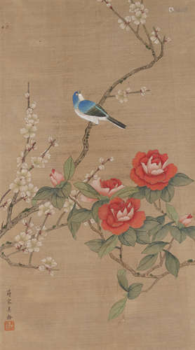 Chinese Bird-and-Flower Painting by Song Meiling