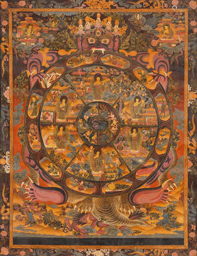 Tibetan Thangka of Samsara