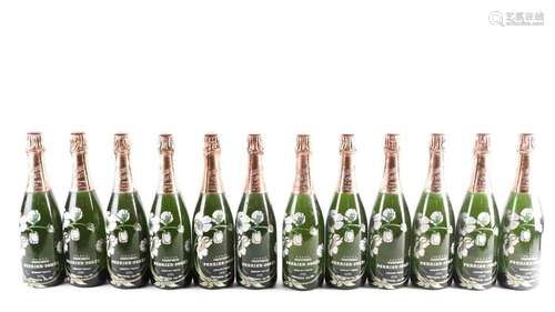 Twelve bottles of 1976 Perrier-Jouet Champagne, in original ...