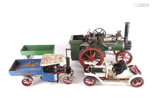 A boxed Mamod live steam roadster. Together with a boxed Mam...