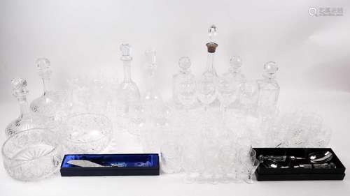 An extensive suite of Waterford (and other) crystal glasswar...