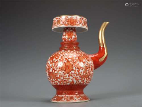 A Chinese Iron-Red Glazed Pocelain Jar