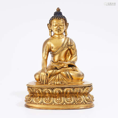 Gilt-Bronze Figure of Buddha