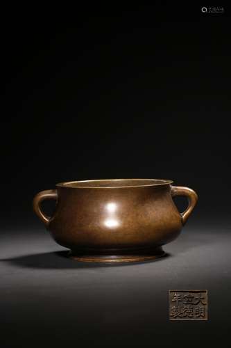 A BRONZE CENSER.QING PERIOD