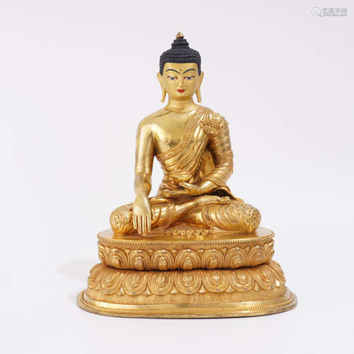 Gilt-Bronze Figure of Buddha